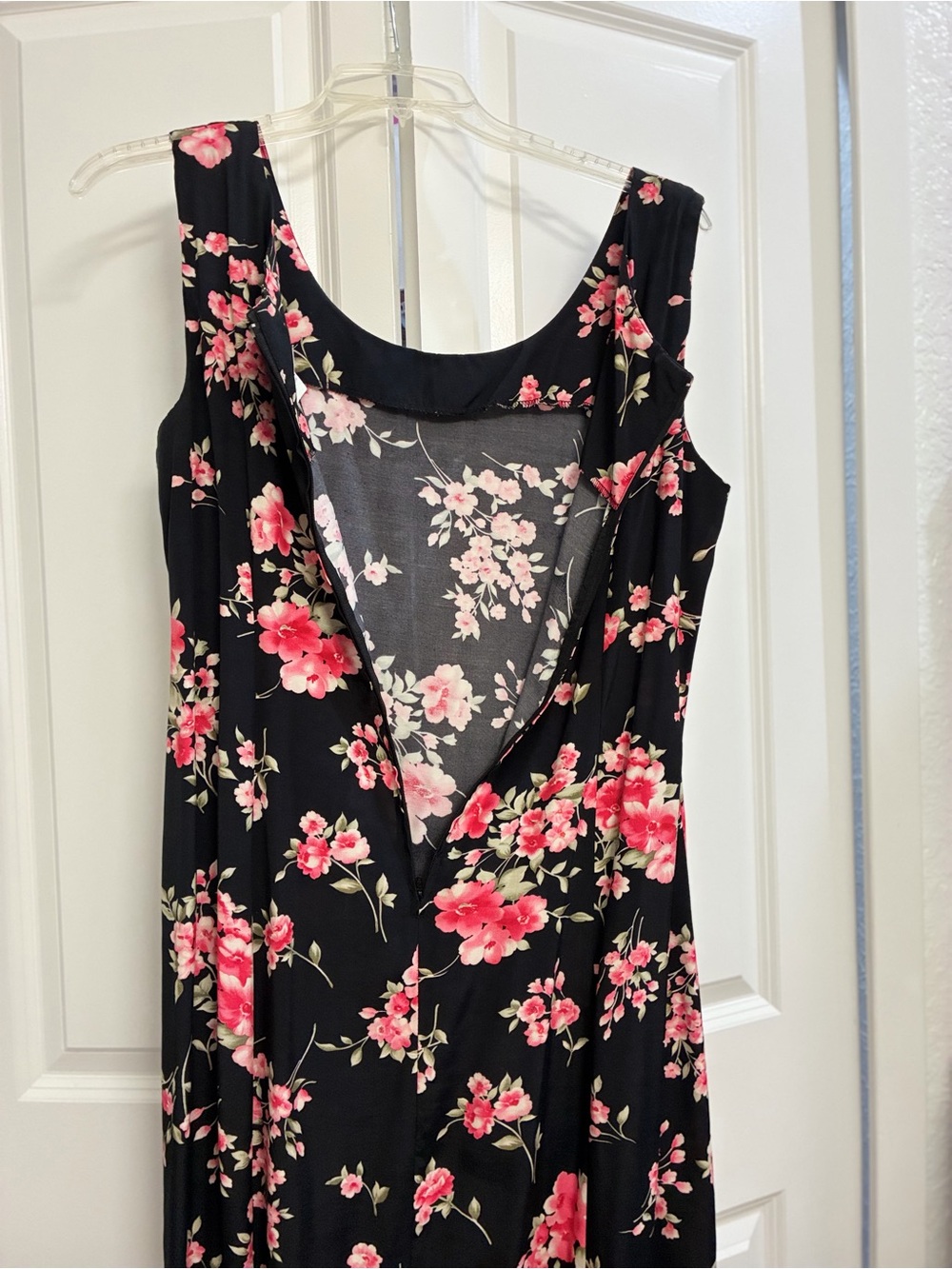 dressbarn Coral Jacket with Black Floral sleeveless dress - Picture 6 of 7